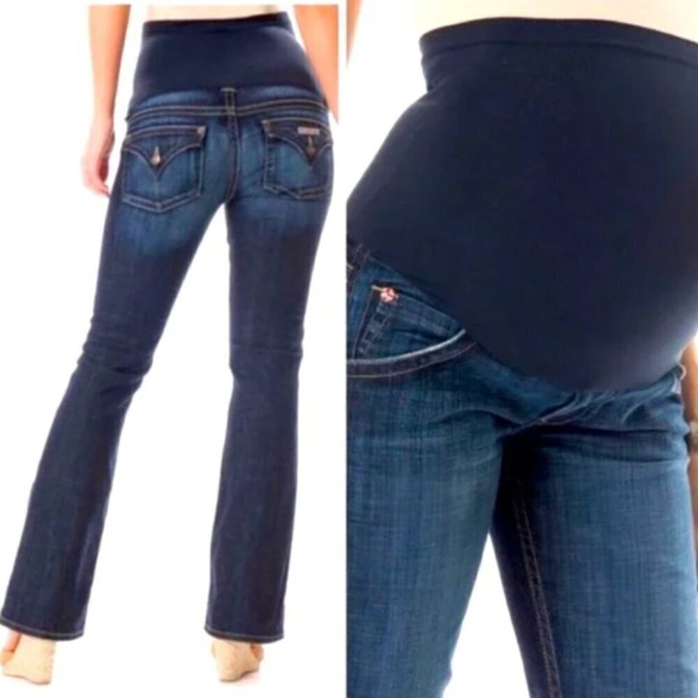 Hudson Jeans Maternity Boot Cut Dark Blue with Navy Panel